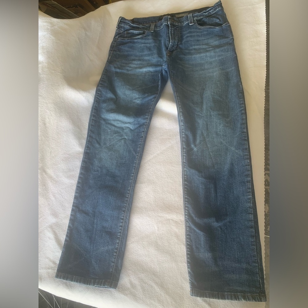 Aeropostale Jeans Men's 36x32 Slim Straight Stretch Denim Comfort Dark Wash 9846